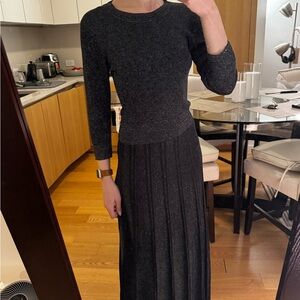 Sandro Elegant Black Knit Dress